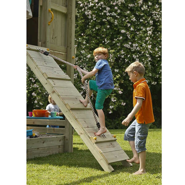 Wooden Climbing Ramp with Rope 120(H)x50cm KBT